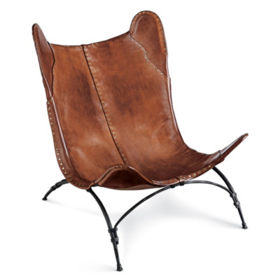 New Safari Camp Chair - Saddle Leather